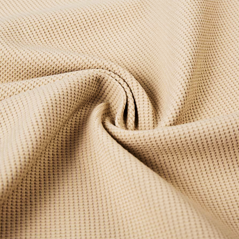 Tissu tricoté en nylon à carreaux doux